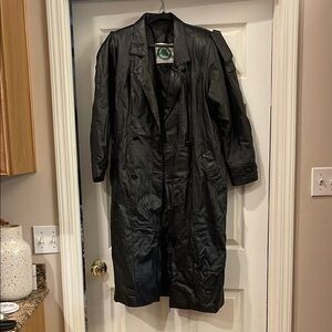 Bucks Bay Riding Leather Trench Coat